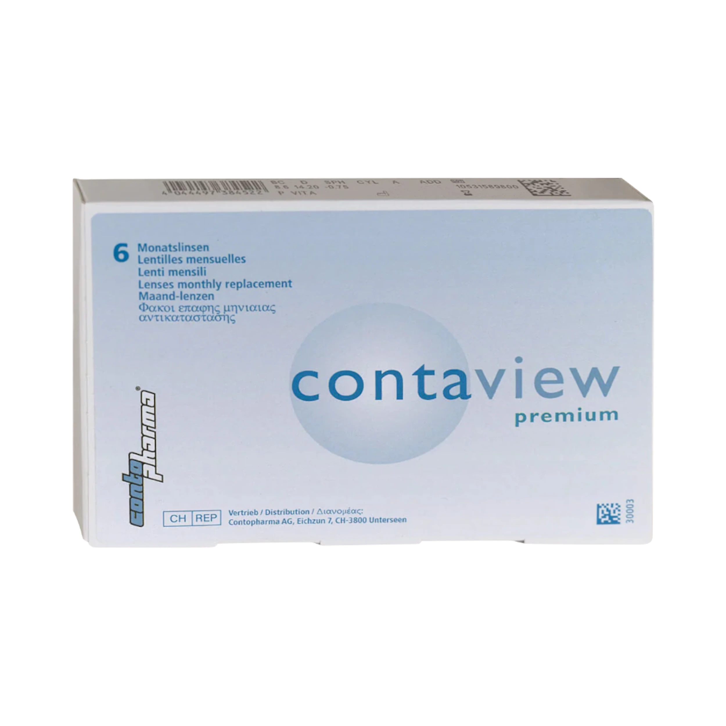 Contaview premium UV - 6 lenti mensili