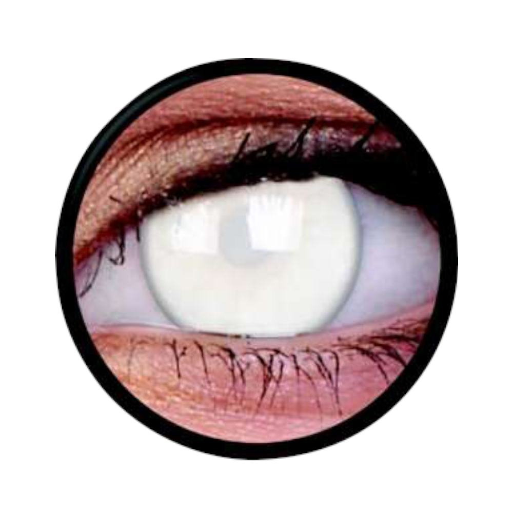 ColourVUE Crazy Lens Blind White - 2 farbige Jahreslinsen | Kontaktlinsen