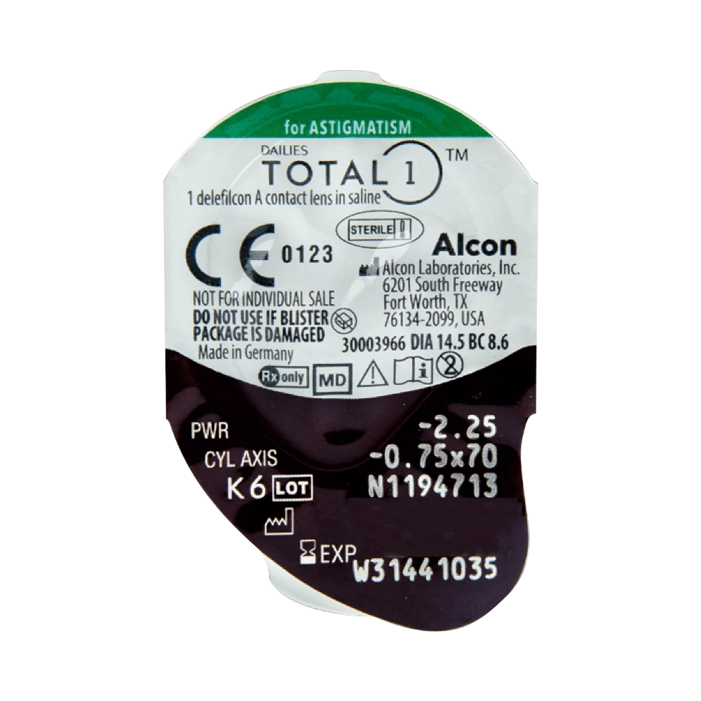 DAILIES Total 1 for Astigmatism 30 Kontaktlinsen Discountlens.ch