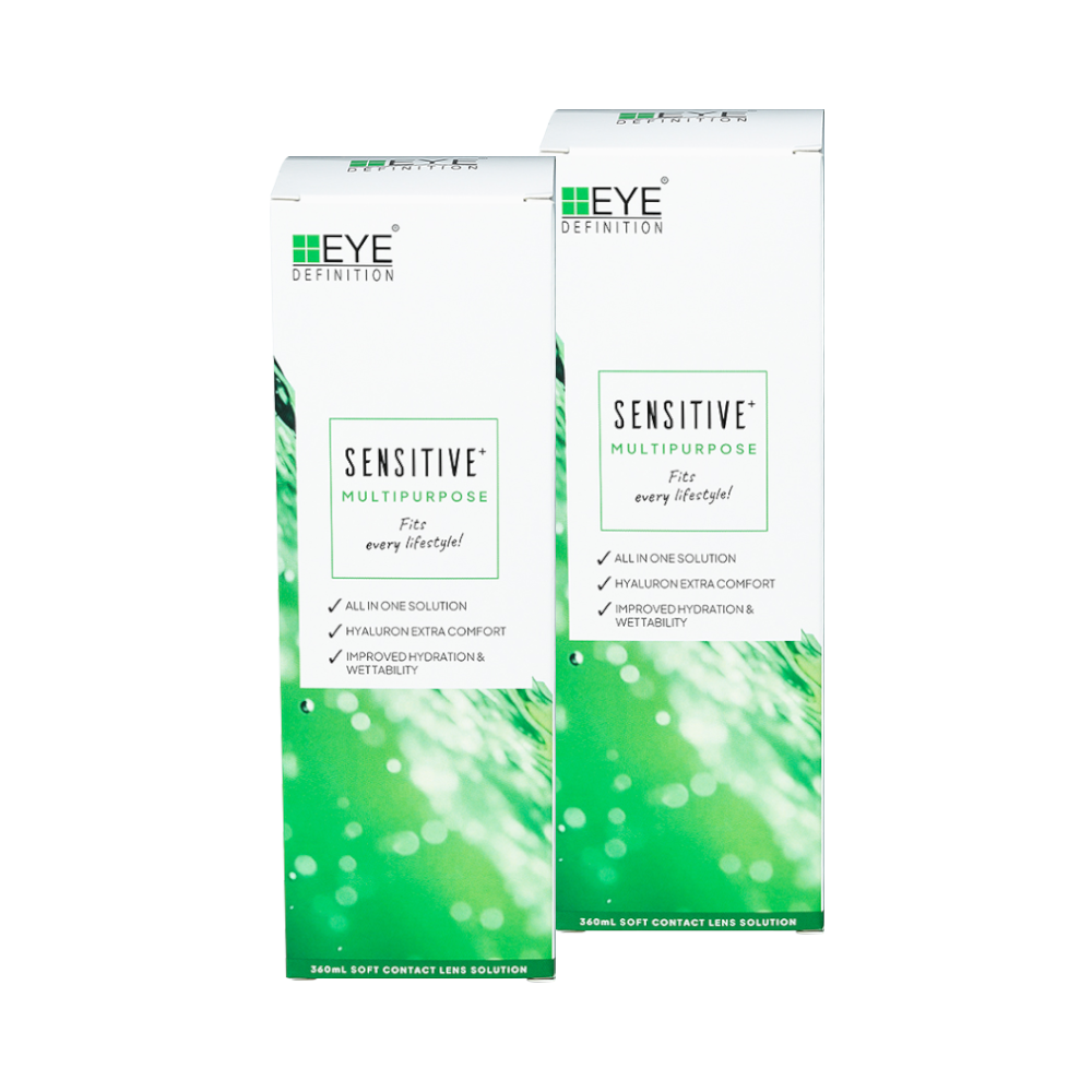 EyeDefinition SENSITIVE - 2x360ml + 2 étuis pour lentilles