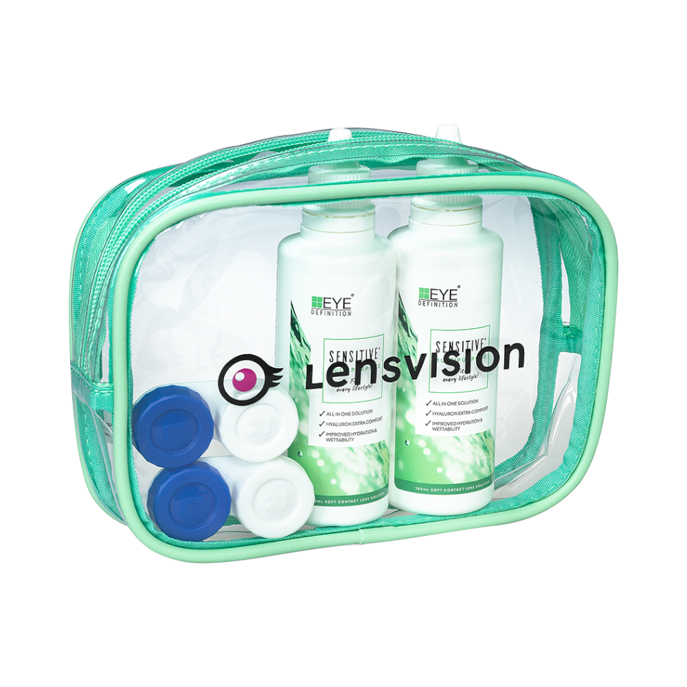 EyeDefinition SENSITIVE flight pack - 2x100 ml + 2 lens cases