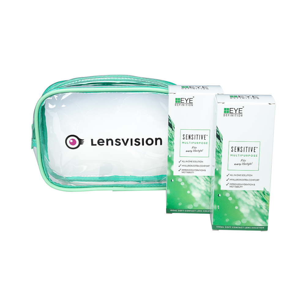 EyeDefinition SENSITIVE flight pack - 2x100 ml + 2 lens cases