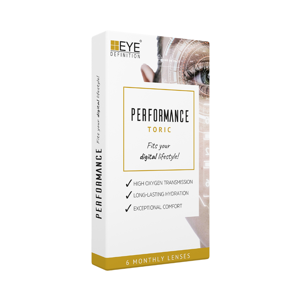 EyeDefinition PERFORMANCE toric - 6 lentilles mensuelles