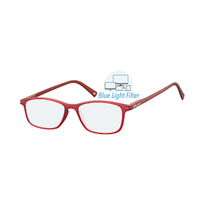 Montana Reading glasses with blue light filter Manui red LBBLF51B