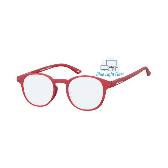 Montana Eyewear Occhiali da lettura computer Flores rosso BLF52B