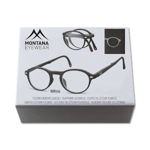 Montana Eyewear Folding Reading Glasses Bali black BOX66