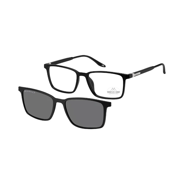 Montana Eyewear Occhiali da lettura Padar nero MRC3 + Clip-on nero POL