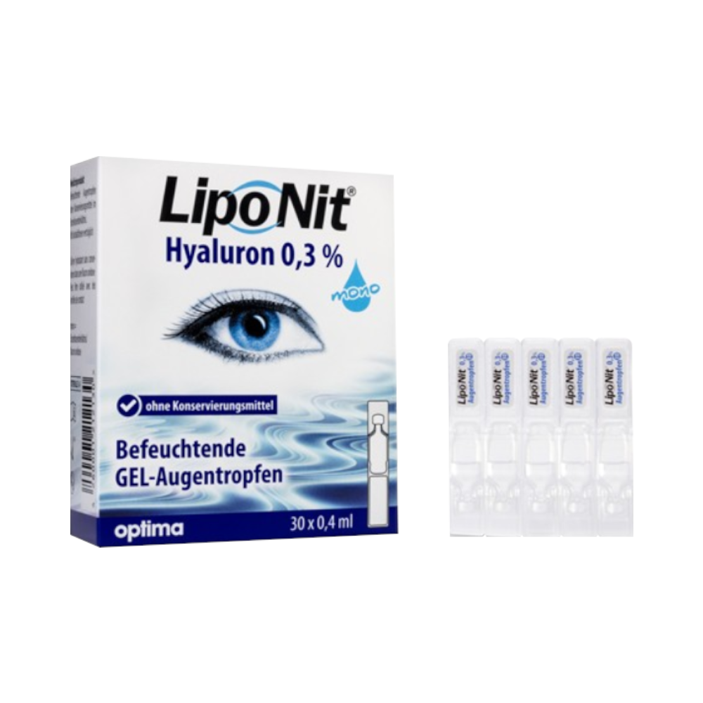 Lipo Nit Augentropfen Gel 0.3% - 30x0.4ml Ampullen