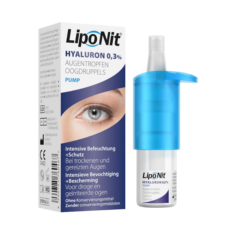 Lipo Nit Hyaluron Augentropfen Gel 0.3% - 10ml Pumpspender