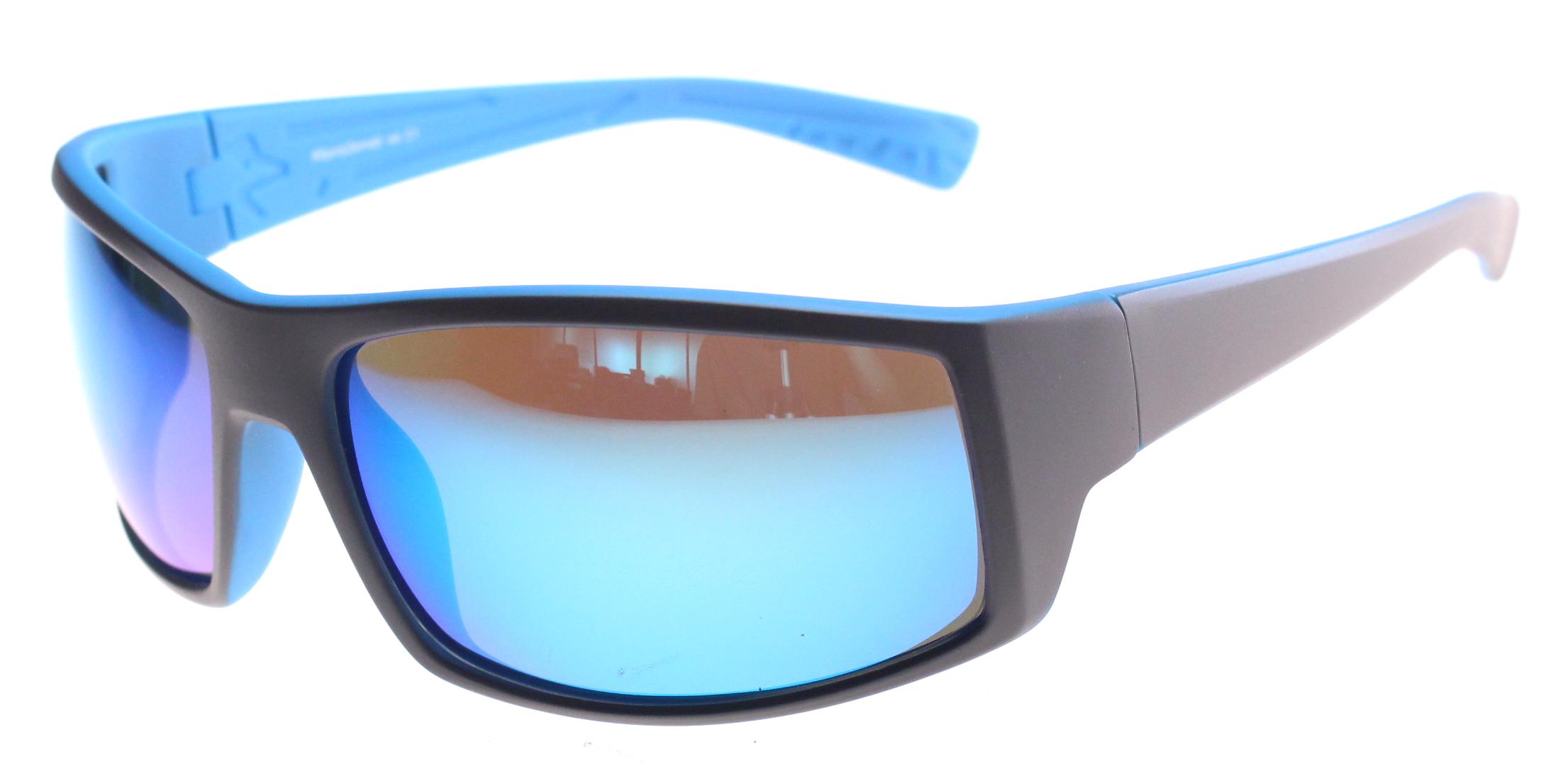 LensVISION - #SportyZermatt POL -grigio scuro opaco / blu