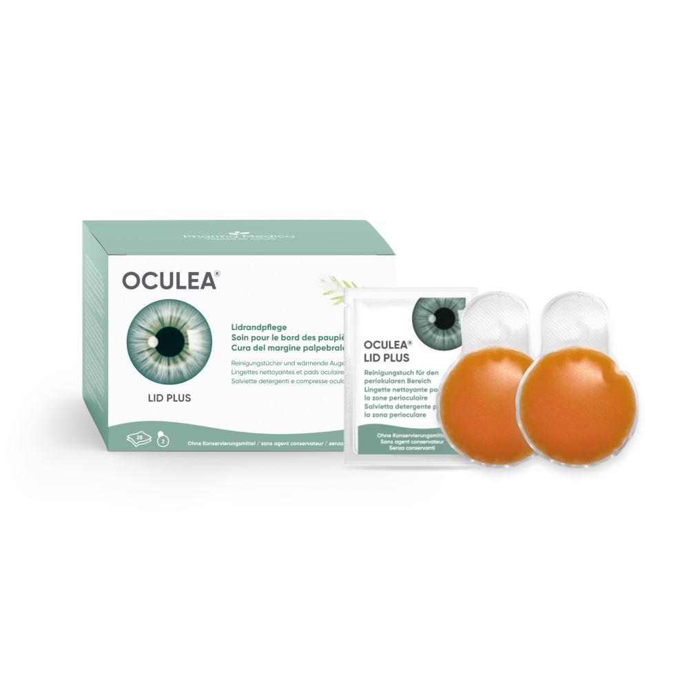 OCULEA LID PLUS - 28 Lingettes pour paupières + 2 pads oculaires chauffants