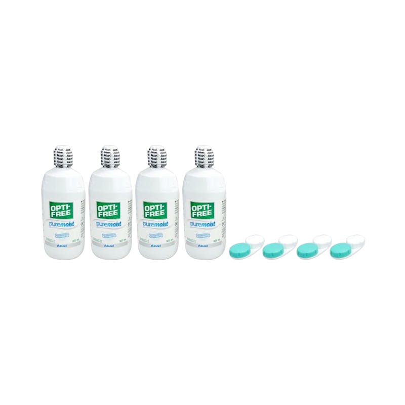 OPTI-FREE Puremoist - 4 x 300 ml + lenzendoosje