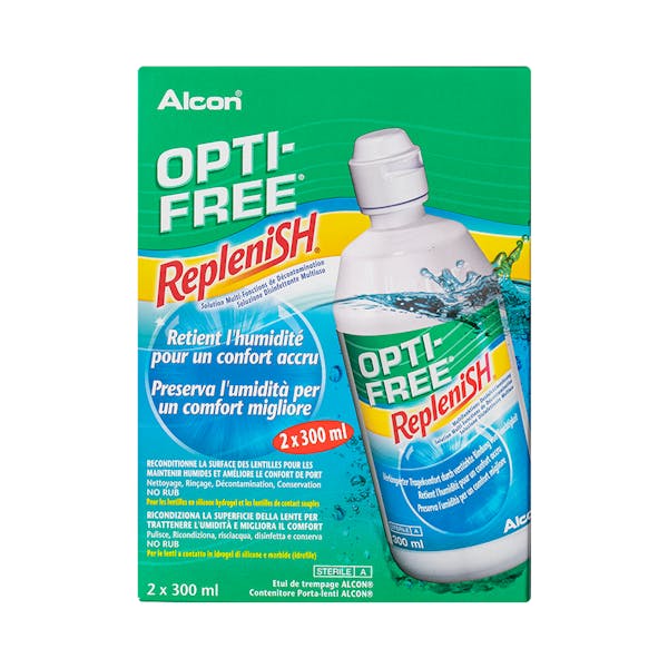 OptiFree RepleniSH - 2x300ml + contenitore per lenti