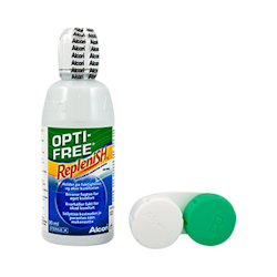 Le produit Opti-Free RepleniSH - 90ml + étui pour lentilles est valable chez mrlens