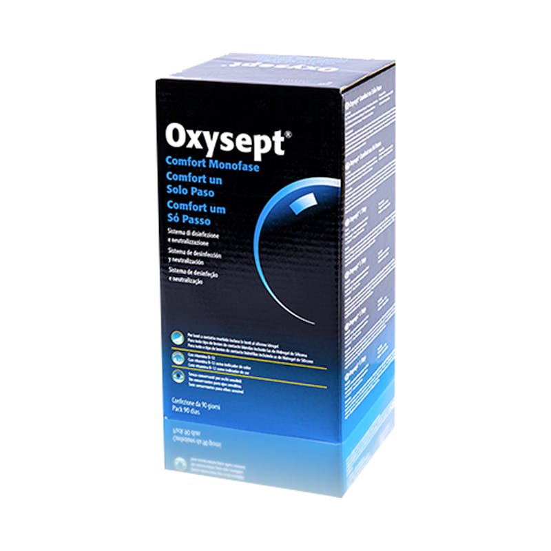 Oxysept comfort - 3x300ml + 90 comprimé + étui pour lentilles