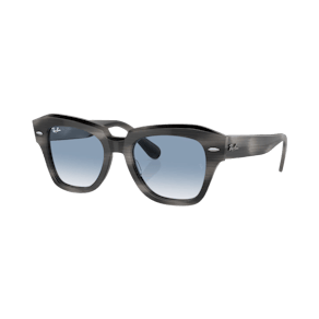 Ray-Ban STATE STREET Hellblau/ Grau gestreift S