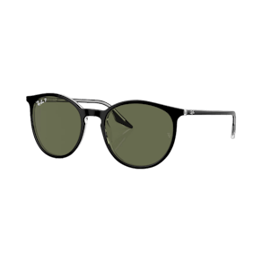 Ray-Ban RB2204 Grün polarisiert, Schwarz /Transparent M