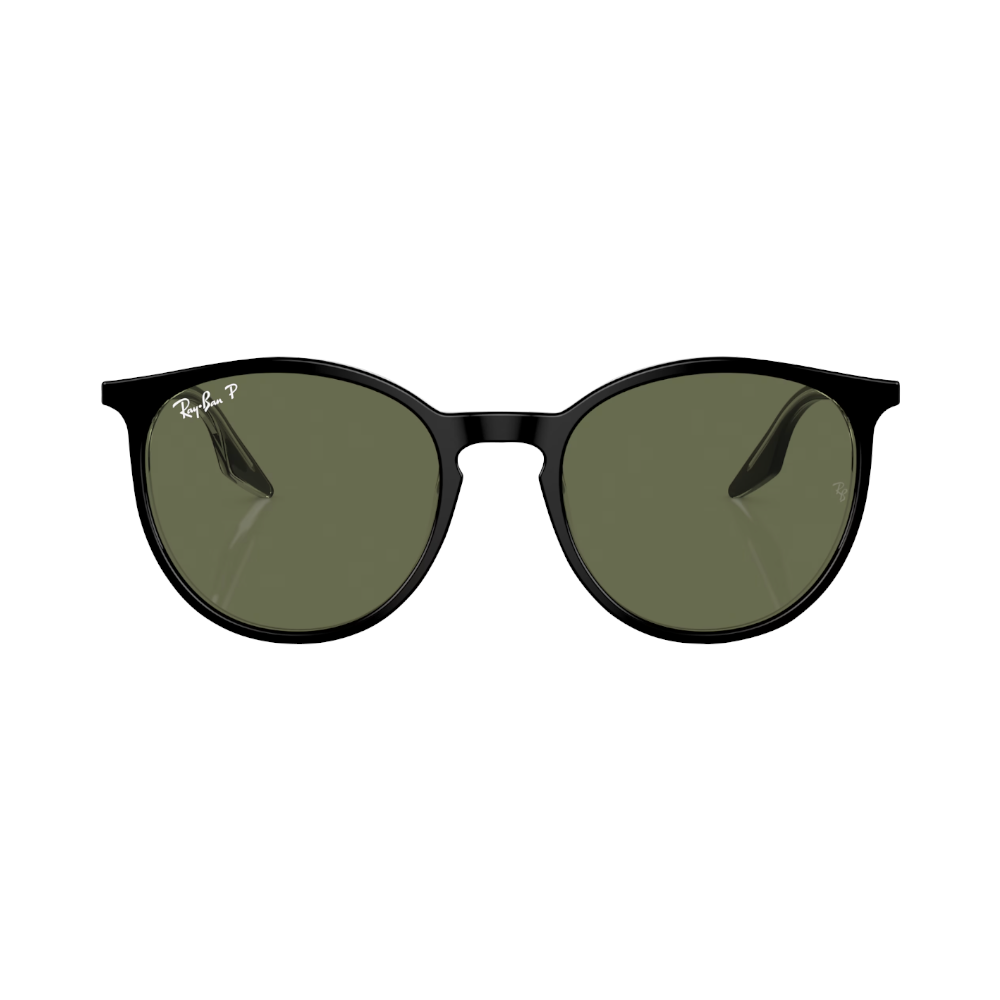 Ray-Ban RB2204 green polarized on black/transparent M 