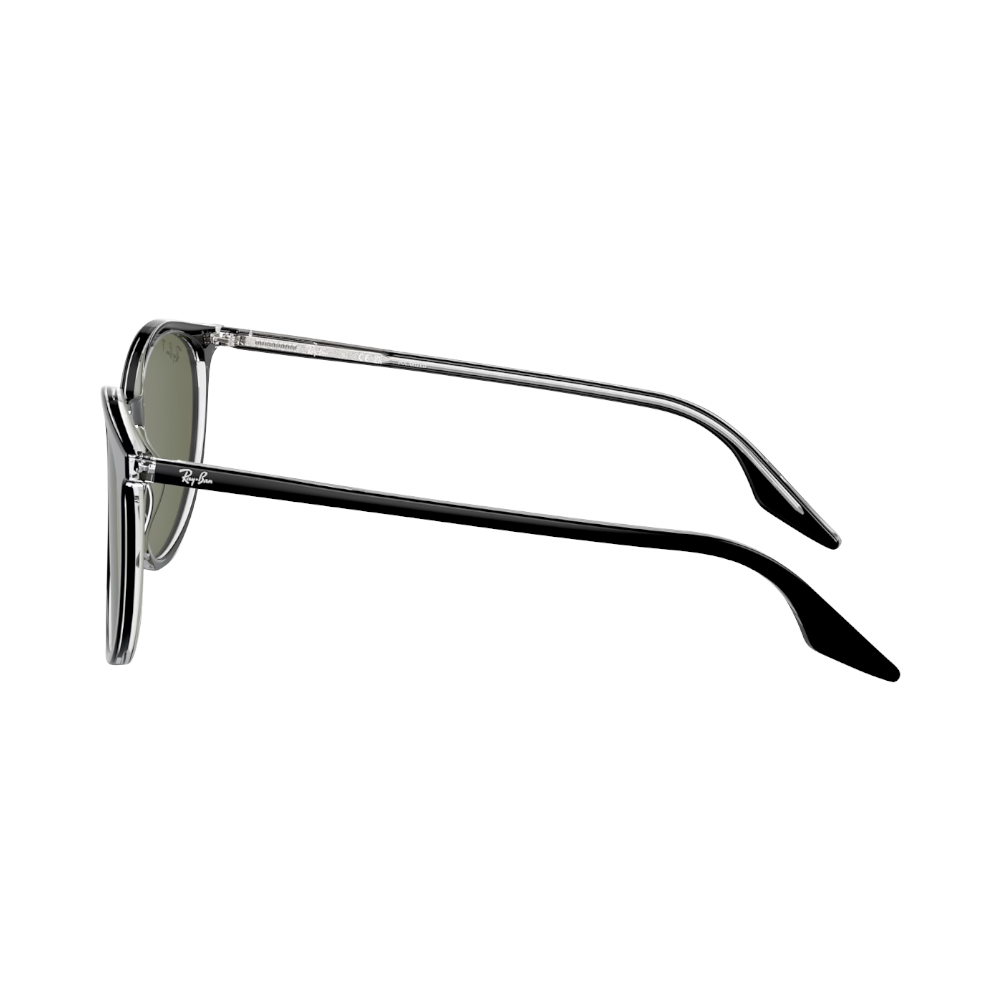 Ray-Ban RB2204 green polarized on black/transparent M 