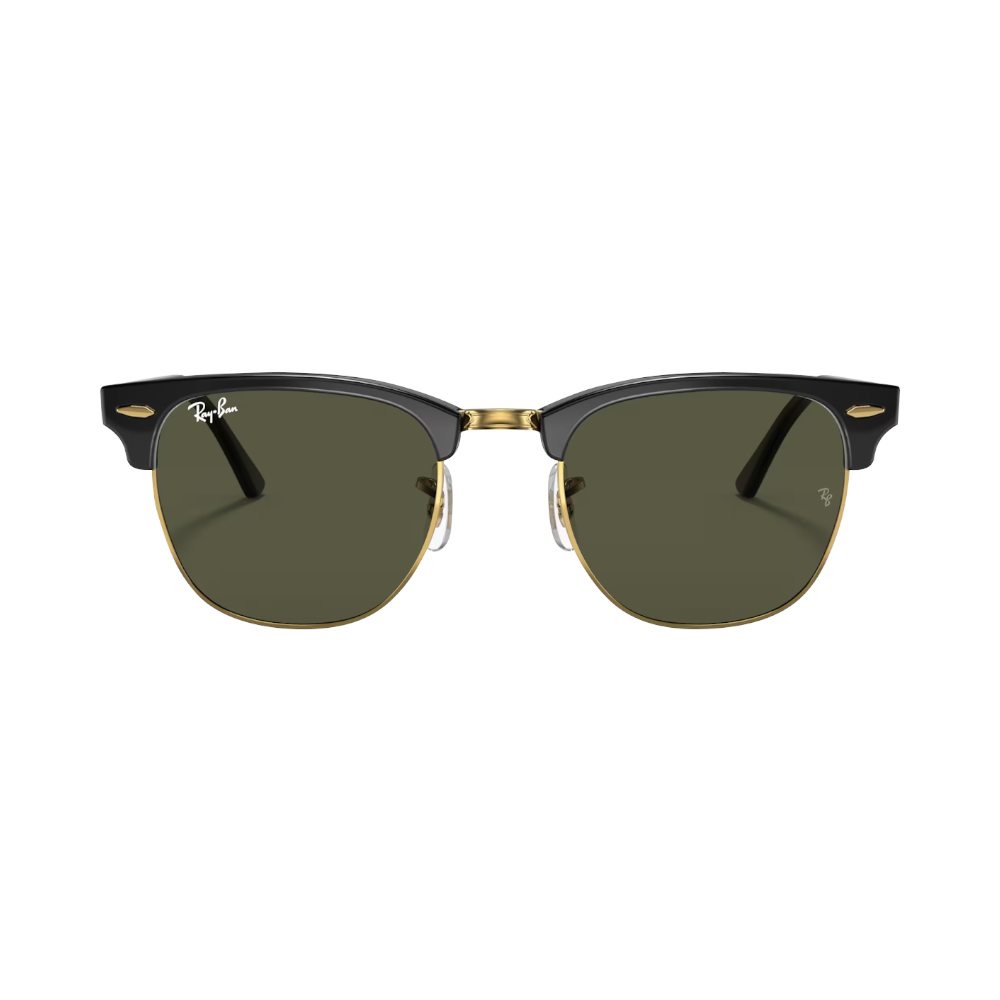 Ray-Ban CLUBMASTER Grün / Schwarz auf Gold M