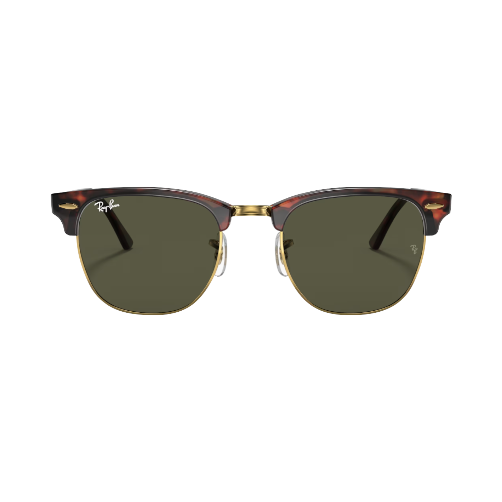 Ray-Ban CLUBMASTER Grün / Schildpatt auf Gold M