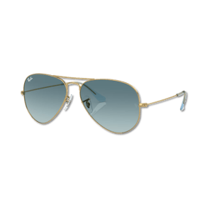 Ray-Ban AVIATOR LARGE METAL Blau auf Gold L