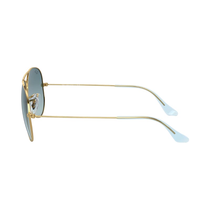 Ray-Ban AVIATOR LARGE METAL blue on gold L