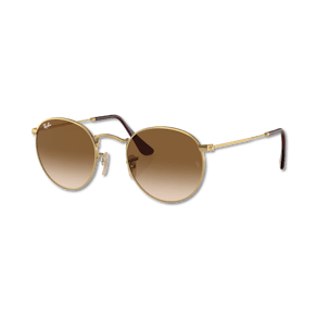 Ray-Ban ROUND METAL marrone su oro S