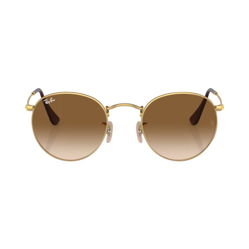 Ray-Ban ROUND METAL Brown on gold S
