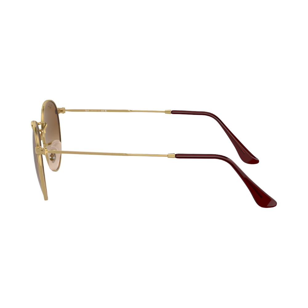 Ray-Ban ROUND METAL marron sur or S