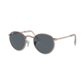 Ray-Ban ROUND METAL Blau auf Rotgold S