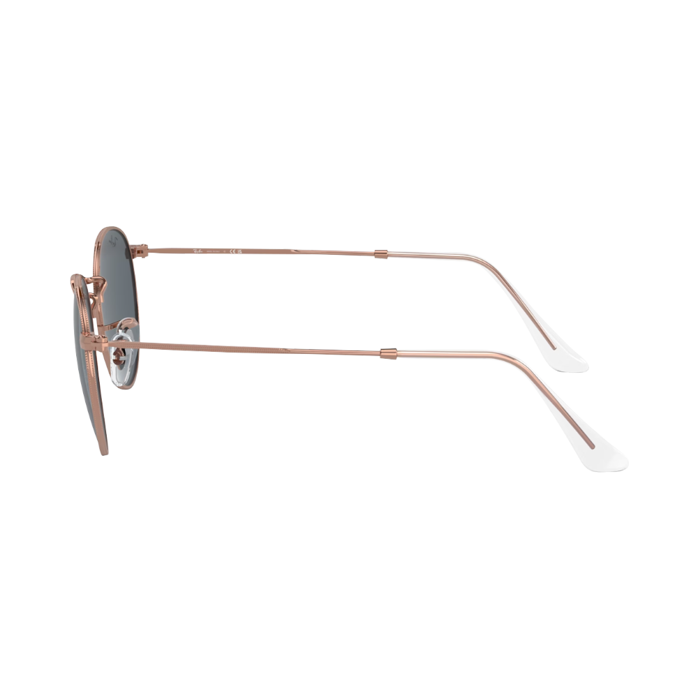 Ray-Ban ROUND METAL blue on rose gold S