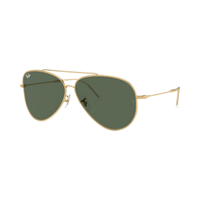 Ray-Ban AVIATOR REVERSE Grün auf Gold L