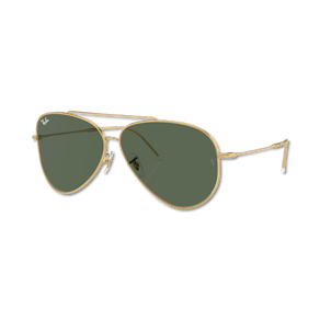 Ray-Ban AVIATOR REVERSE green on gold L