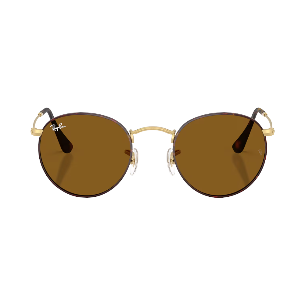 Ray-Ban ROUND METAL RB3447 tartaruga su oro / marrone M