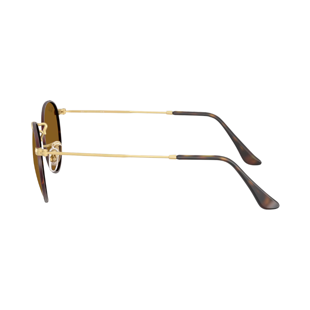 Ray-Ban ROUND METAL RB3447 tartaruga su oro / marrone M