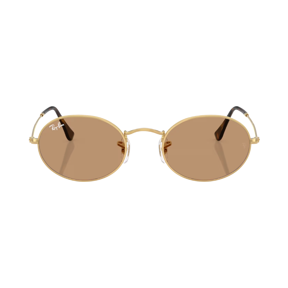 Ray-Ban RB3547 OVAL gold / brown S