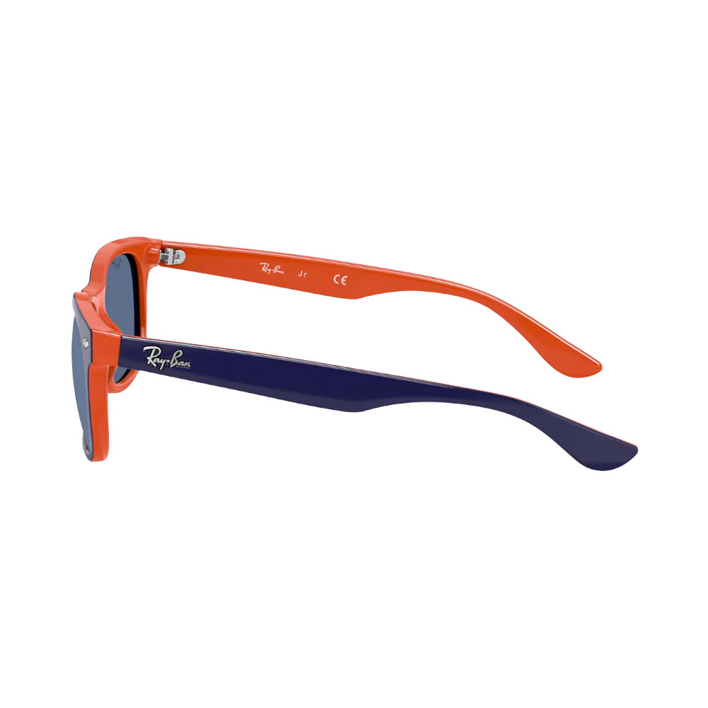 Ray-Ban JUNIOR NEW WAYFARER RJ9052S blu su arancione / blu XS