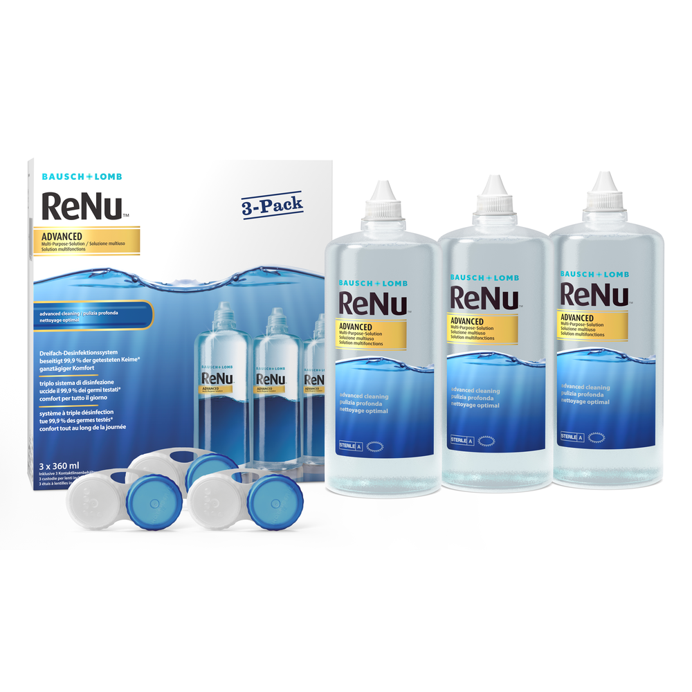 ReNu Advanced - 3x360ml + Behälter