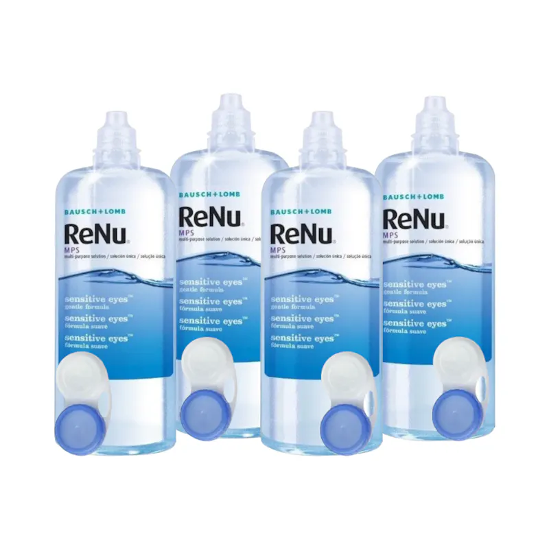 ReNu MPS Sensitive Eyes - 4x360ml + étui pour lentilles