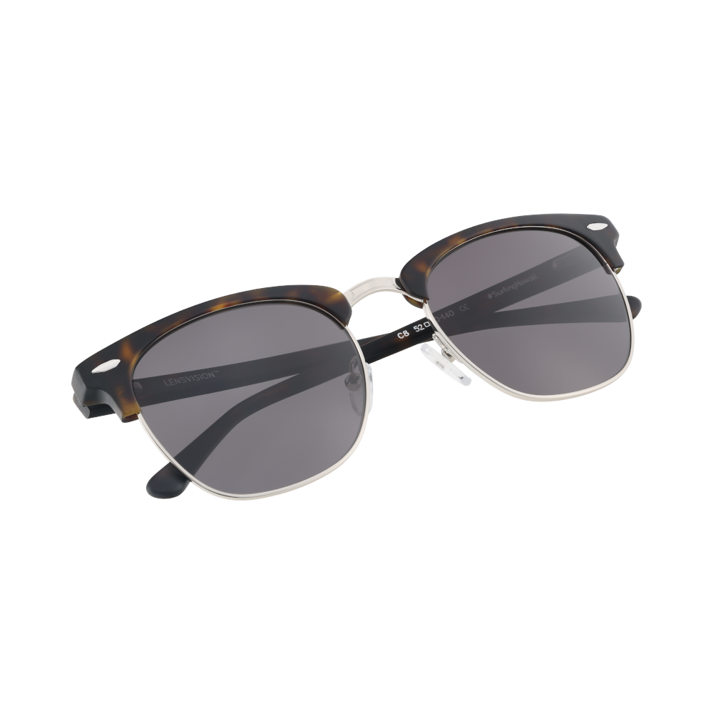 LENSVISION - #SurfingHawaii - mat havane / argent