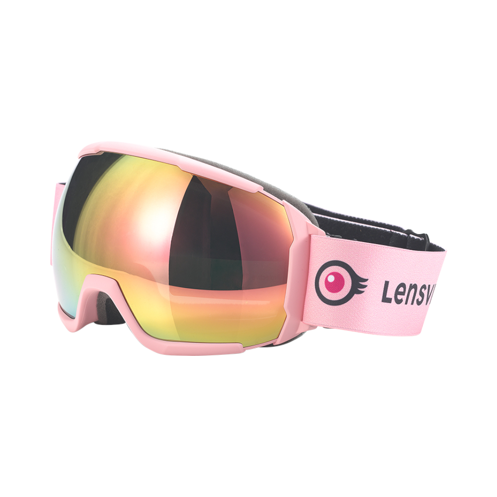 LENSVISION -#SpeedyVerbier POL - matt pink with silver-pink mirror