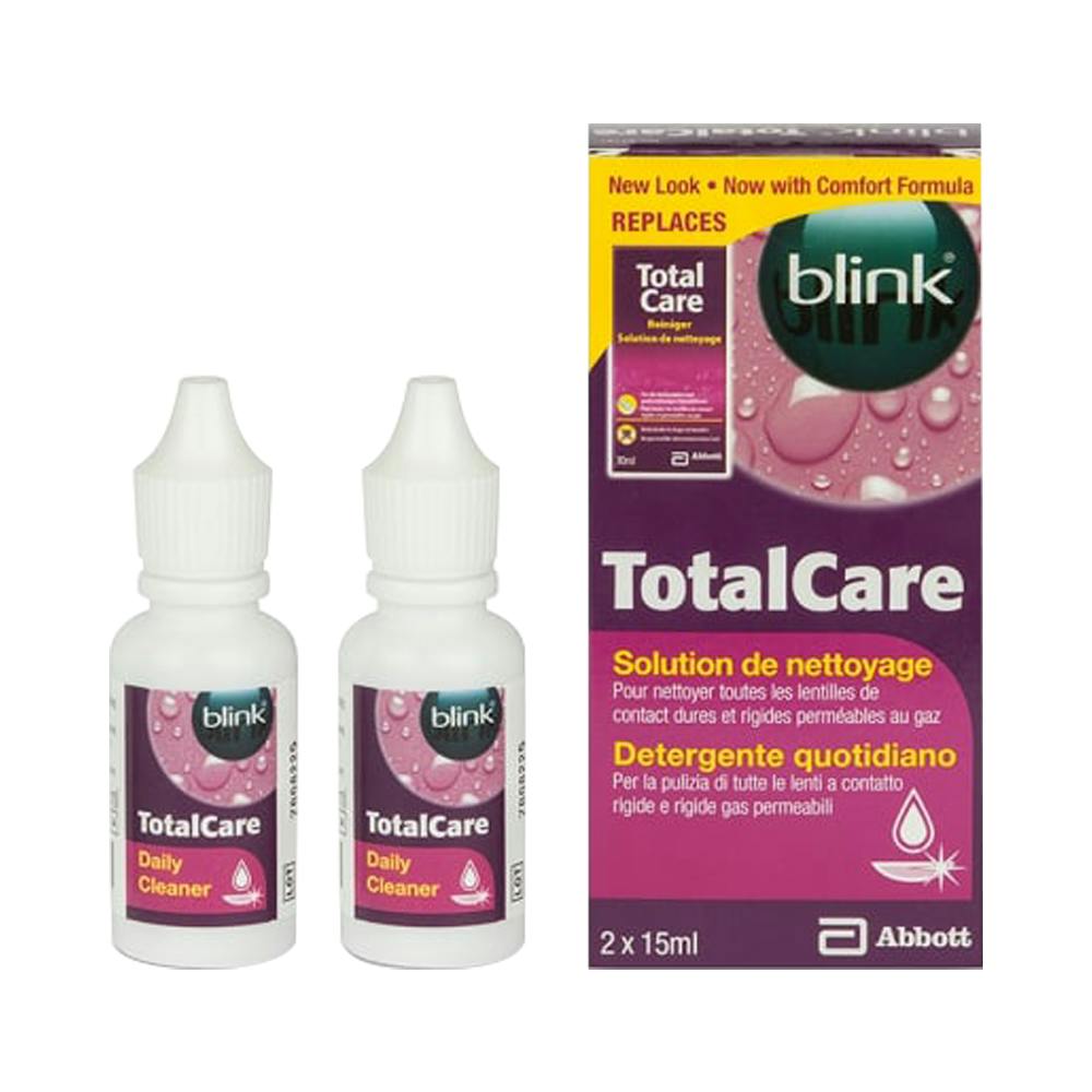 blink TotalCare Cleaner 2 x 15ml front