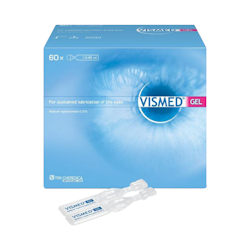 The product Vismed Gel 0.3% - 60x 0.45ml ampoules is available on mrlens