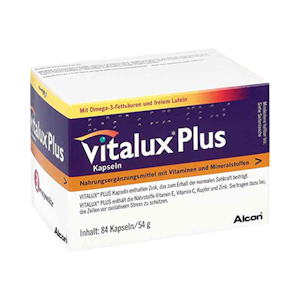 Vitalux Plus Omega-3 fatty acid and lutein 84 capsules