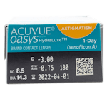 ACUVUE OASYS 1-Day with HydraLuxe for Astigmatism - 30 lenses