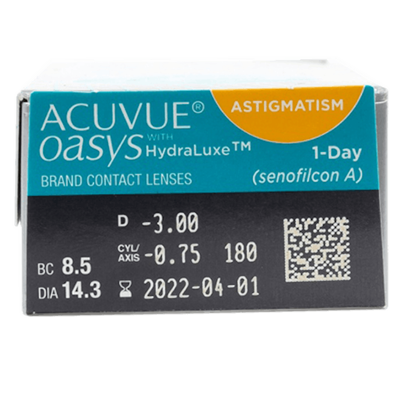 ACUVUE OASYS 1-Day with HydraLuxe for Astigmatism - 30 lentilles journalières