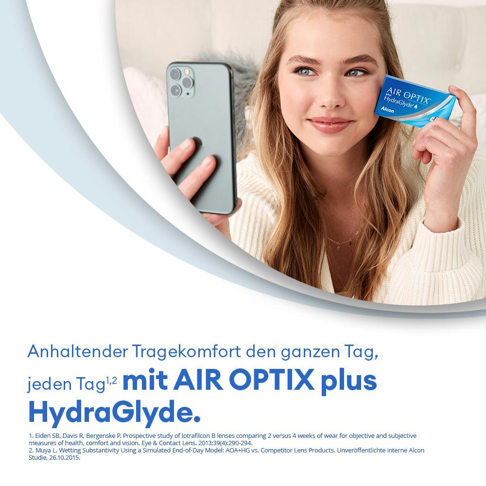 AIR OPTIX plus HydraGlyde 3 marketing