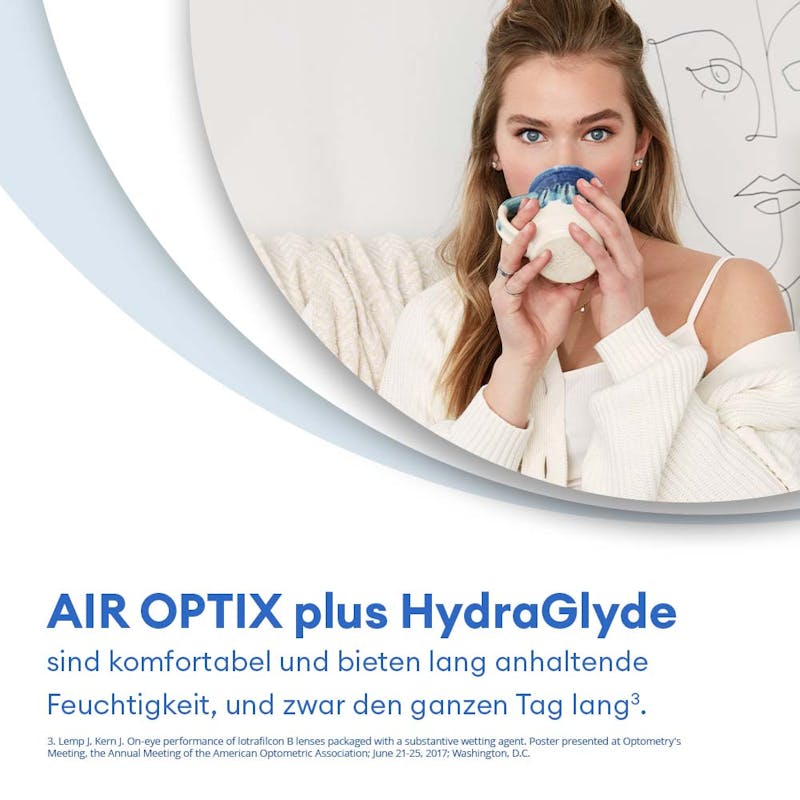 AIR OPTIX plus HydraGlyde 6 - marketing