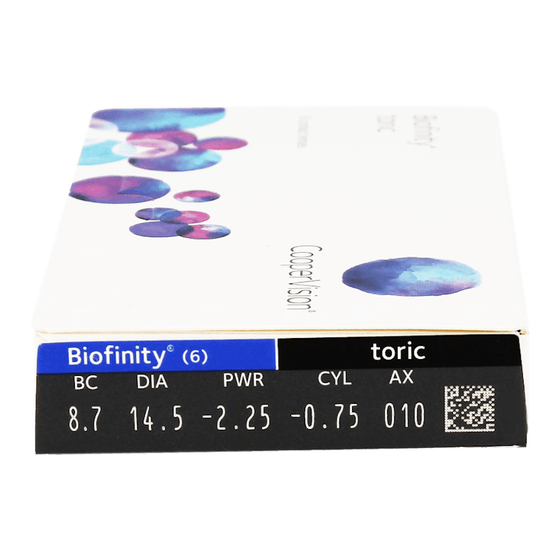 Biofinity Toric - 6 monthly lenses